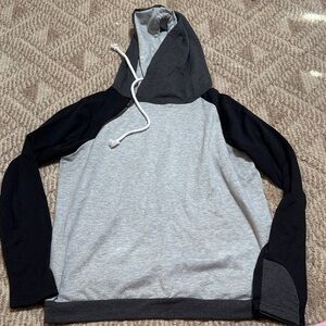 Women’s Gray and Black Hoodie